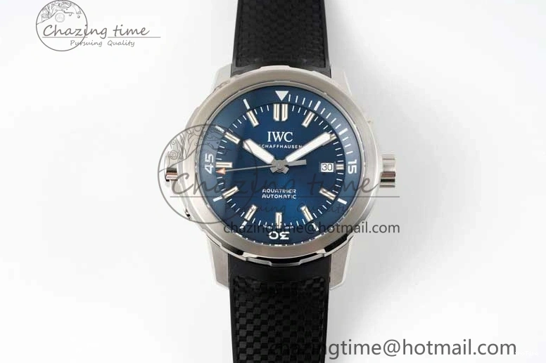 MIROTIME 0403 Aquatimer SS IW3290 RSF 1:1 Best Edition Blue Dial on Black Rubber Strap A Fashionable 7074